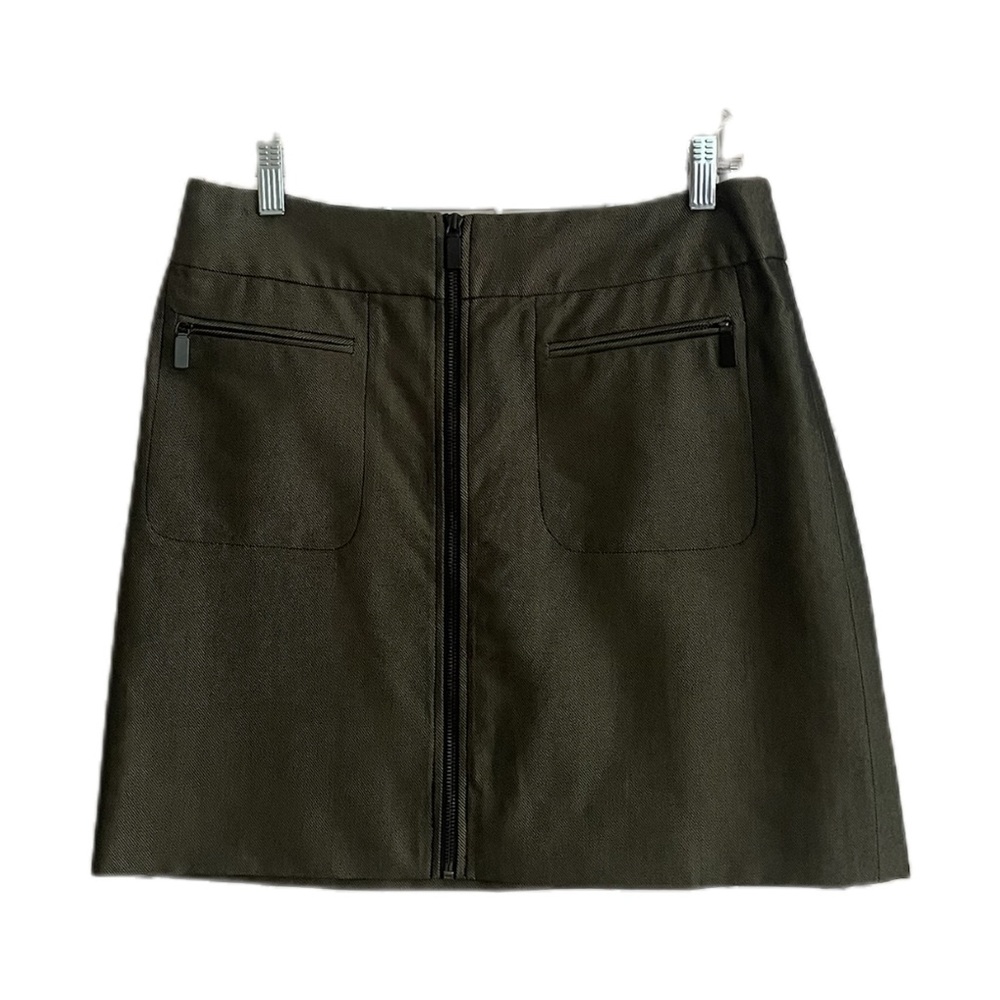 Etcetera A-Line Zip Front Mini Skirt